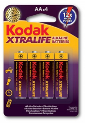 Baterii alcaline R6 AA Kodak Xtralife 1.5V set 4 bucati 