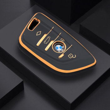 Husa de protectie premium pentru cheie auto Elegance Luxury Cover Key compatibila cu BMW X1 X3 X5 X6 X7 1 3 5 6 7 Series G20 G30 G11 F15 