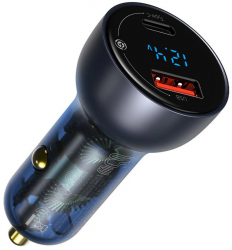 Incarcator Auto Type-C PD65W USB QC4.0 Baseus (CCKX-C0G) Gri