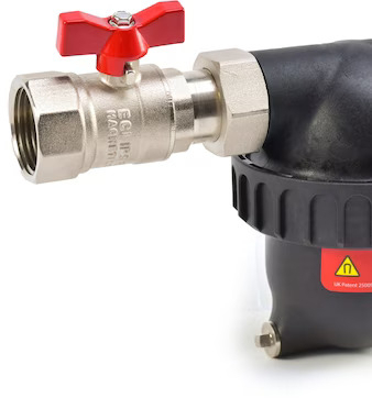 Filtru antimagnetita compact cu prindere pe teava de D 3/4 BoilerMag 
