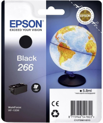 Cartus cerneala Epson 266 black singlepack pentru WorkForce WF-100W. 