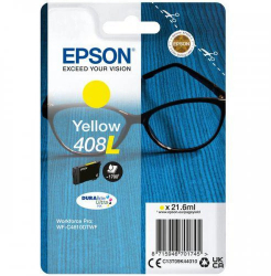 Cartus cerneala Epson 408L Ink Tank DURABrite Ultra ink Yellow capacitate 21.6ml 1.7k pagini pentru WorkForce Pro WF-C4810DTWF. 