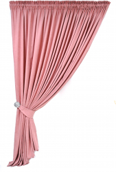 Draperie roz pudra opaca cu rejansa 400x250 poliester 