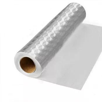 Folie Autoadeziva SIKS pentru Bucatarie Tip Aluminiu Rola 60 cm x 5 m Argintiu 