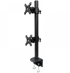 Suport Monitor de Birou Dublu Neomounts by Newstar FPMA-D960DVBLACKPLUS 17 - 49 VESA 100x100 suporta pana la 15kg negru 