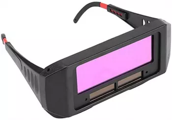 Ochelari de Protectie SIKS pentru Sudura Auto-Intunecare Anti-Vant Anti-Praf Negru/Rosu