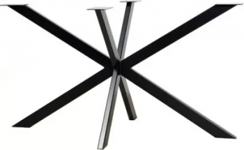 Picior negru din metal pentru masa SPIDER 2000x800x720 mm 