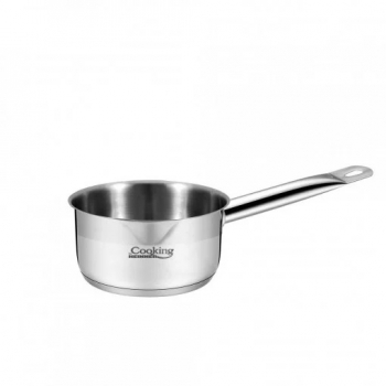 Caserola inox 20 x 10 cm capacitate 3l baza inductie Argintiu