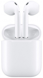 Casti Wi-Fi HD i12 AIX and copy Black Wireless Bluetooth V5.0 3D sound Touch Control Senzor fast charging Alb