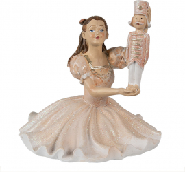 Figurina Craciun polirasina 12x12x13 cm 