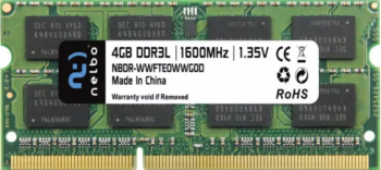 Memorie RAM 4 GB sodimm ddr3L 1600 Mhz NELBO pentru laptop