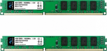 Memorie RAM 8 GB 2x4 GB ddr3 1600 Mhz Nelbo dual channel pentru calculator memorii