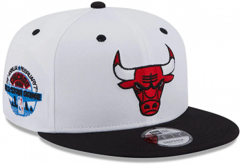 Sapca New Era 9fifty chicago bulls white crown patch alb 