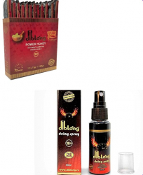 Set Afrodisiac Diblong supliment Miere 12x15gr + Spray Intarziere Ejaculare Delay Long Action 30ml 