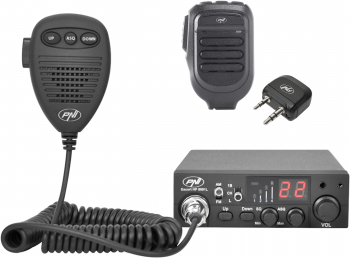 Pachet Statie radio CB PNI Escort HP 8001L ASQ + Microfon si Dongle cu Bluetooth PNI Mike 80 
