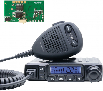 Statie radio CB PNI Escort HP 6550 cu PNI ECH01 instalat multistandard 4W AM-FM 12V ASQ cu modul de ecou 