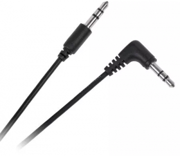 Cablu Jack 3.5 mm la 3.5 mm 90 grade 50cm Cabletech