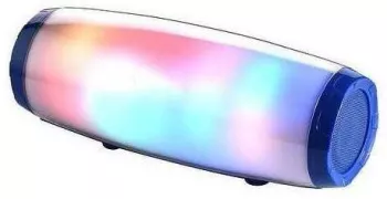 Boxa portabila SIKS® lumina ambientala multicolora wireless radio FM albastru