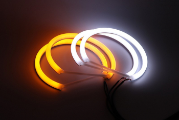 Kit Angel Eyes LED COTTON cu semnalizare pentru BMW E60 2x106mm semi + 2x146mm fara facelift si fara xenon din fabrica 