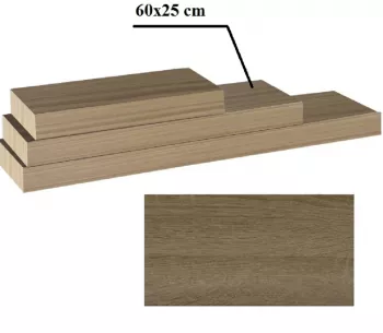 Polita 60x25 din MDF stejar trufa GANA FY 11044-3 