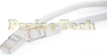 Cablu FTP Retea CAT6 Model Alb 0.25m Lungime - Cablu Ethernet Ecranat SSTP 
