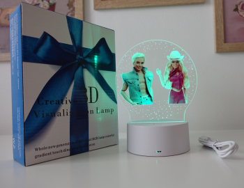 Lampa De Veghe LED Barbie si Ken 7 Culori Alimentare USB sau 3 baterii AA 