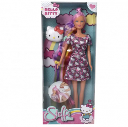 Papusa cocheta Steffi din seria hello kitty contine pieptan pisicuta si 3 agrafe 29 cm inaltime 807894 