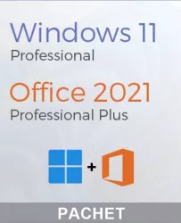Licenta Windows 11 Pro Retail + Licenta Office Pro Plus 2021 Permanenta - livrare pe email