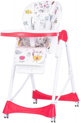 Scaun de masa Chipolino Bambino poppy 