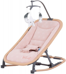 Scaunel balansoar Chipolino Velvet rose water wood 