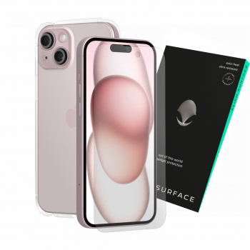 Folie Alien Surface Apple iPhone 15 Plus protectie ecran spate laterale si camera