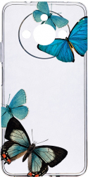 Husa Bestcase comp cu Realme 11 Beautiful Blue Butterflies Antisoc 2MM Soft Silicon prot cam T 991 