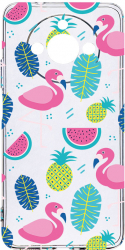 Husa Bestcase comp cu Realme 11 Flamingo Antisoc 2MM Soft Silicon prot cam T 91 