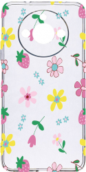 Husa Bestcase comp cu Realme 11 Flowers Antisoc 2MM Soft Silicon prot cam T 687 