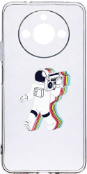 Husa Bestcase comp cu Realme 11 Walk On Moon Antisoc 2MM Soft Silicon prot cam T 467 