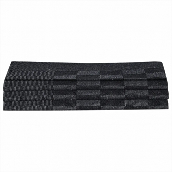 vidaXL Set prosoape 15 piese manusi cuptor/suporturi oale negru bumbac