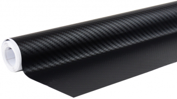 Folie fibra de carbon neagra 30cm x 150cm 