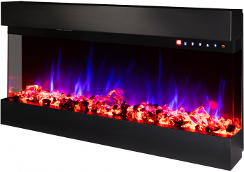 Semineu Electric Dalas - Art Flame - 484 x 200 x 930 mm - 1500W - Flacara Multicolora - Termostat 