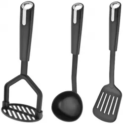 Set ustensile bucatarie Judge-Satin Tools plastic/nailon negru 