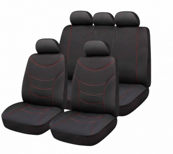 Set Huse Scaun Universale Negru/Rosu Bottari 