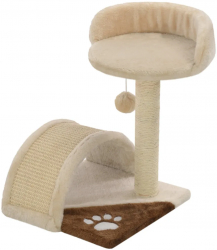 vidaXL Ansamblu pisici cu stalpi funie sisal bej si maro 40 cm 