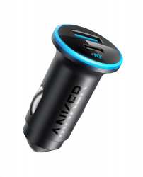 Incarcator auto Anker 323 52.5W USB-C USB-A Power Delivery PowerIQ 3.0 Negru