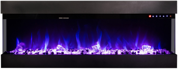Semineu Electric Dalas 72 - Art Flame - 493 x 200 x 1524 mm - 1500W - Termostat - Flacara Multicolora 