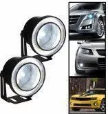 Set 2 x proiectoare auto LED Angel Eyes 76mm 6000K 12V 