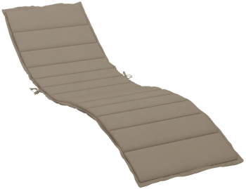 vidaXL Perna de sezlong gri taupe 200x50x3 cm textil oxford 