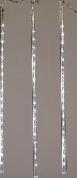 Instalatie cu 6 turturi 15 cm cu lumini led albe 