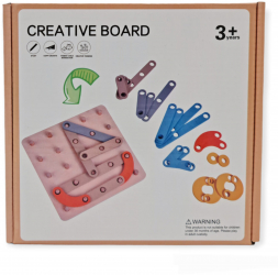 Joc educativ din lemn litere cifre forme 7Toys 