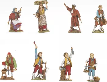 Set 8 figurine meseriasi seria 8 cm 