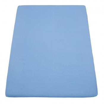 Cearceaf de pat cu elastic dimensiune 180 x 200 cm bumbac 100 Albastru 