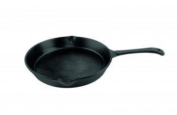 Tigaie fonta pura dimensiune 24 x 4.5 cm baza inductie Neagra